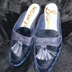Sam Edelman size 7.5 Paris tassel velvet mules